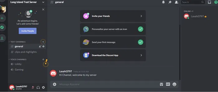 Discord Screenshare Server Ready