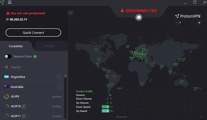 Doublevpn Protonvpn Screen