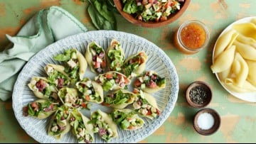 Italian Chopped Salad in Shells