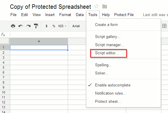 Opening tools, then Script Editor opening-tools-then-script-editor