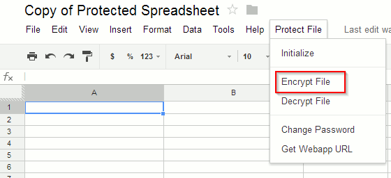 Encrypt spreadsheet encrypt-spreadsheet
