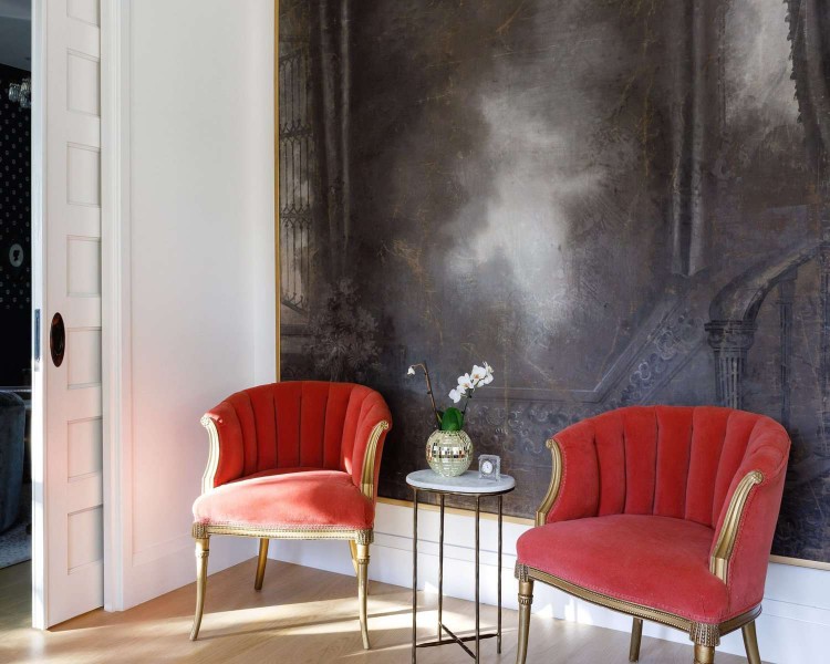 upholstered velvet chairs