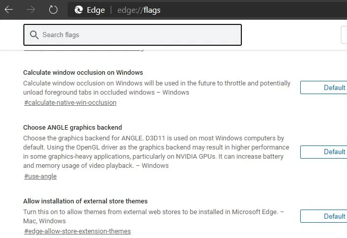 Edge Flags Access 1