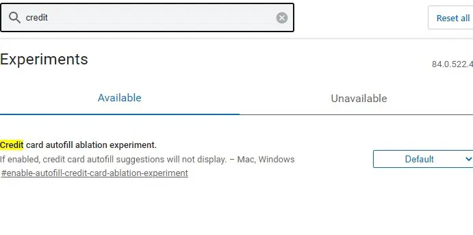 Edge Flags Credit Card Autofill Oblation 1