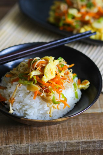 Scrambled Egg Vegetable Stir Fry