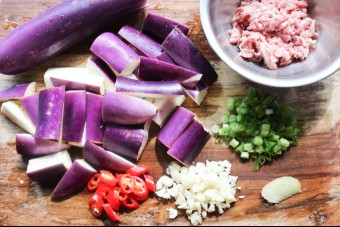 Eggplant Stir-fry Ingredients