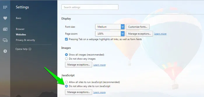 Enable-Right-Click-Disable-Javascript-in-Opera