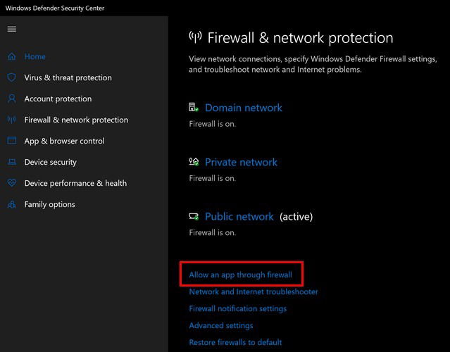 Error Firewall Error Firewall