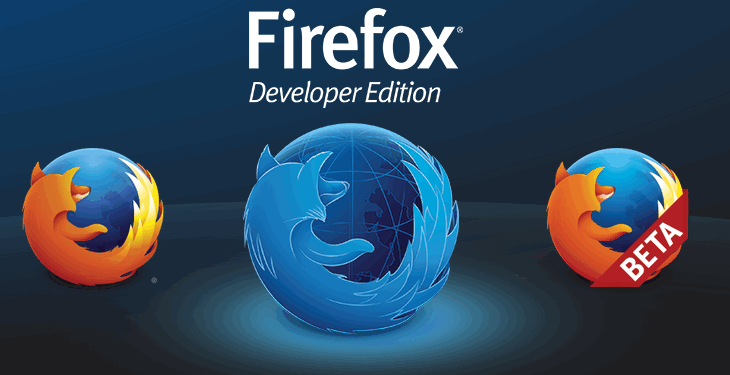 Firefox developer edition website.
