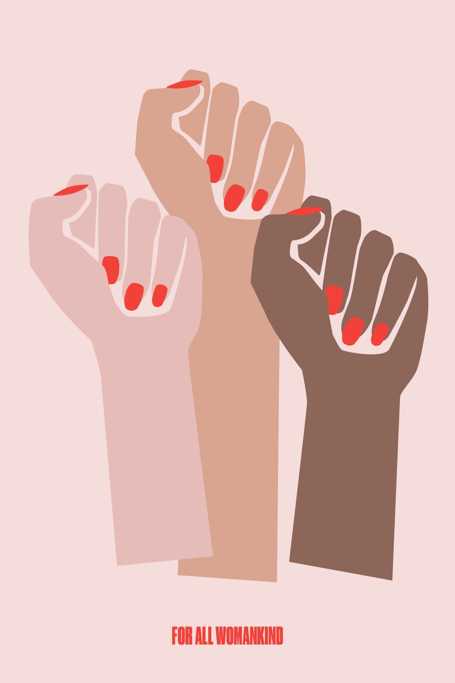 Femme Fists poster womens rights posters