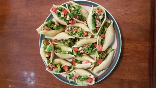 Italian Chopped Salad in Shells