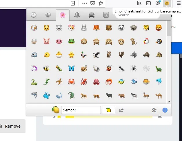 Firefox Social Extensions Emojis 1