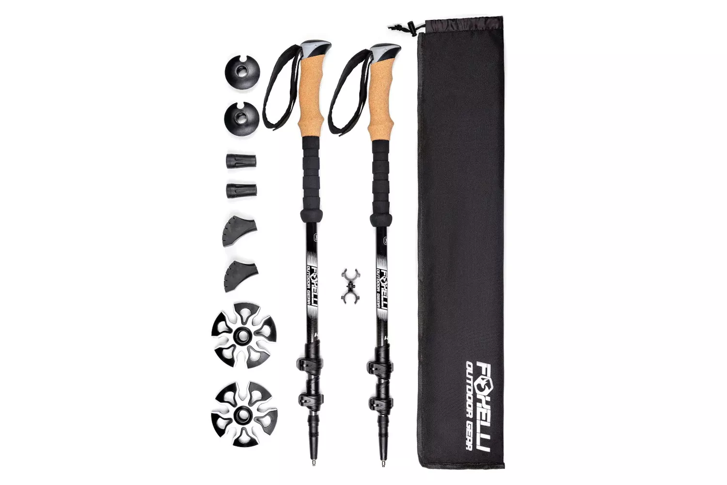 Foxelli Carbon Fiber Trekking Poles