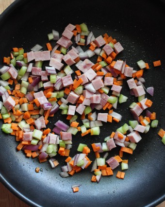 Diced vegetables