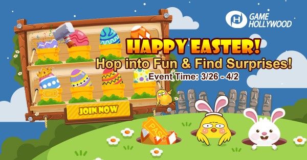 Rewards Galore in the Game Hollywood Games Easter Day Event