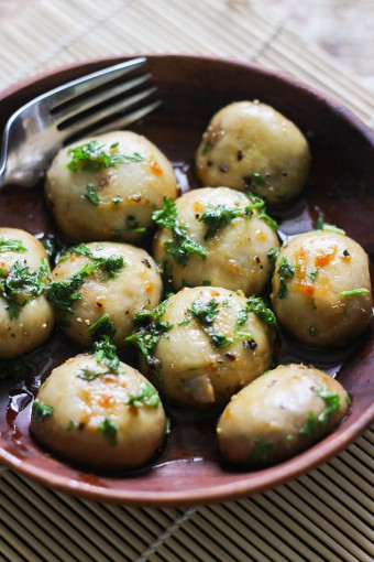 Pan-roasted Garlic Butter Mushrooms
