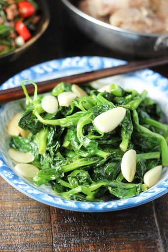 Garlic Pea Shoots