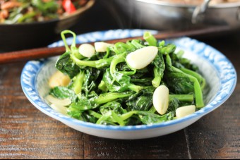 Garlic Pea Shoots Feature Image
