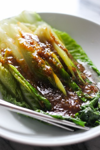 Garlic Sauce Romaine Lettuce