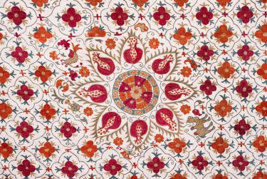 Medallion print on fabric
