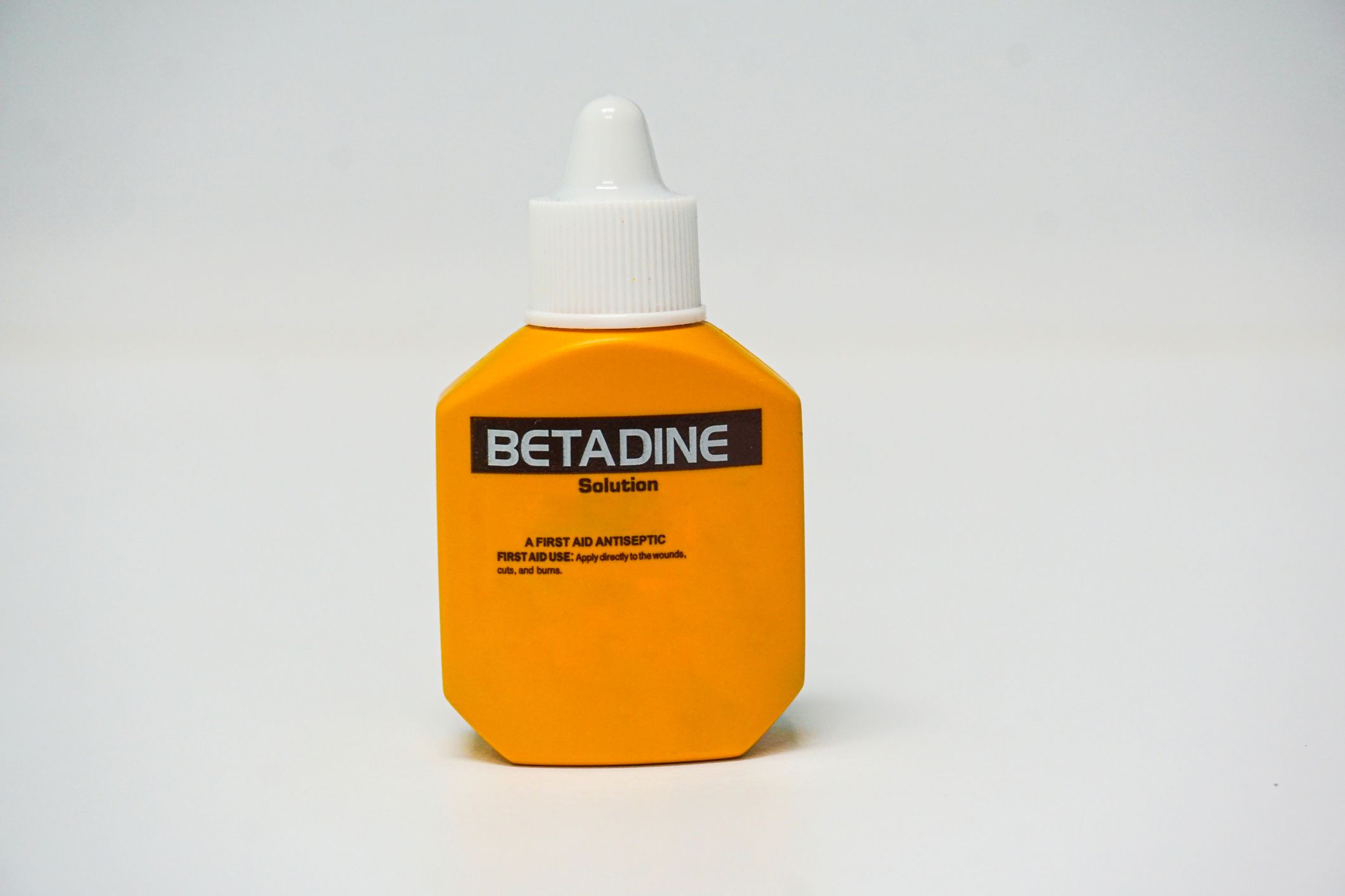 Bottle of Betadine.