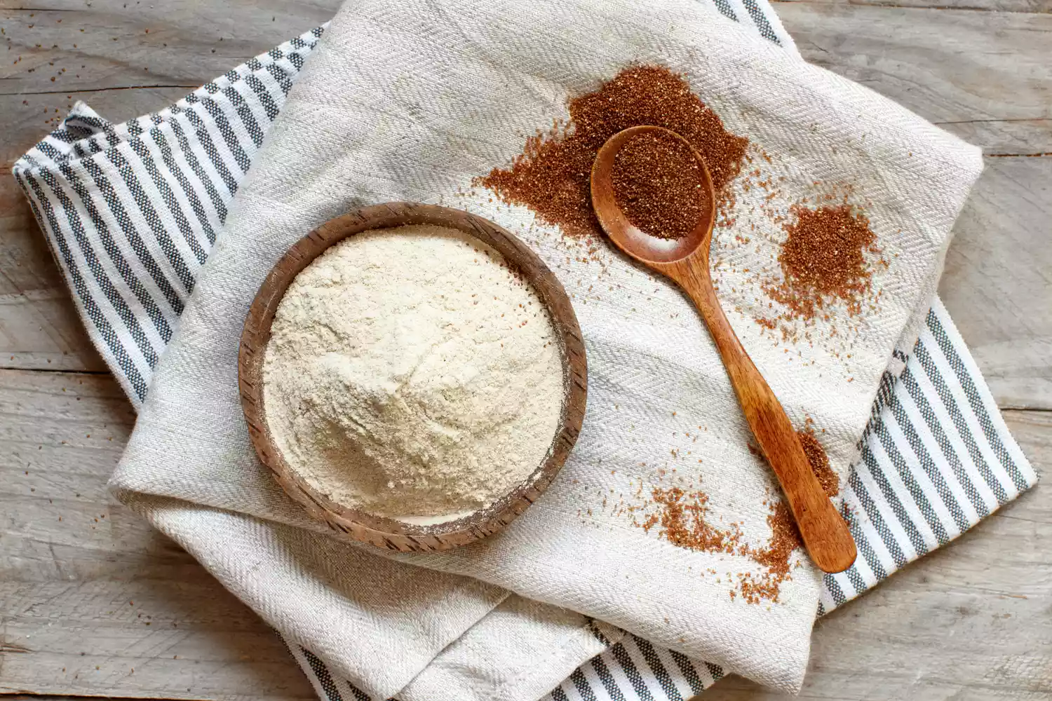 teff flour and teff grain