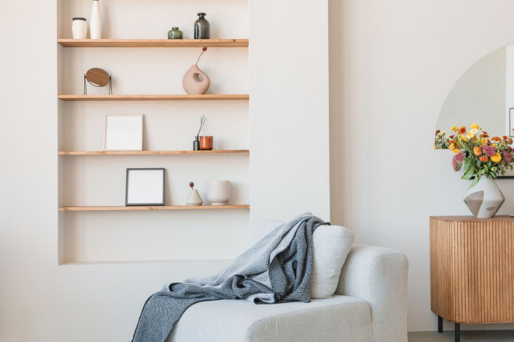 how to make open shelves look good
