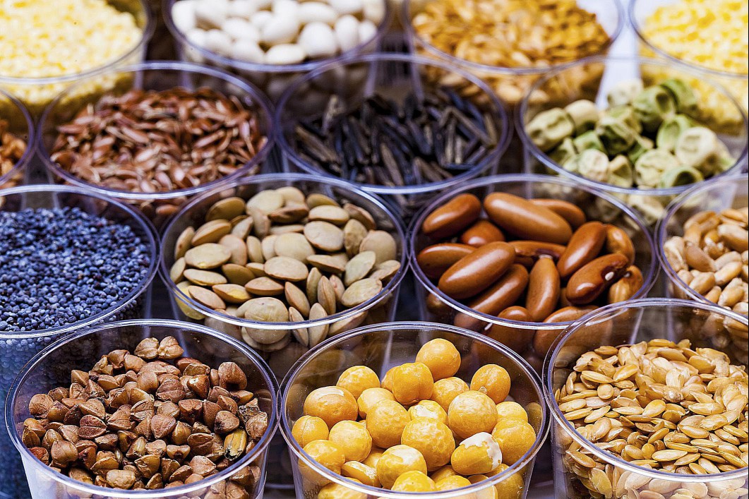 A wide variety of dried beans