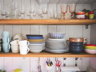 what not to store on open shelving