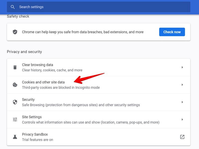 Google Chrome Cookies