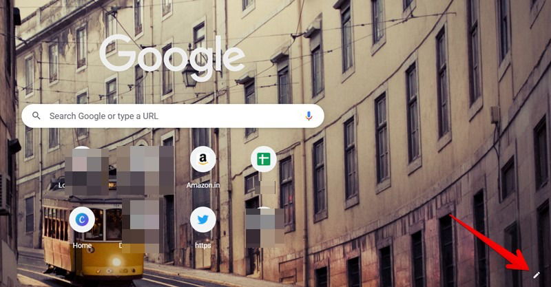 Google Chrome Open Home Page Customization