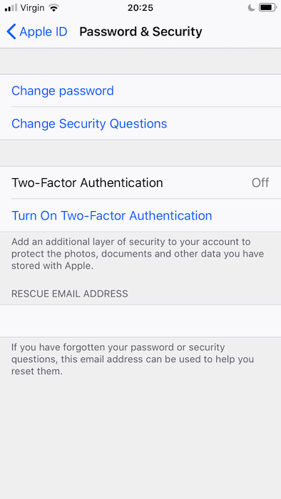 Google Microsoft Apple Calendar Two Factor Authentication If you haven't already, then you'll need to setup Two-Factor Authentication in your iOS Settings application.
