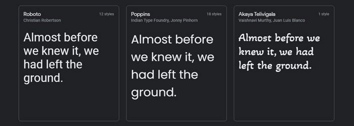 Google Fonts