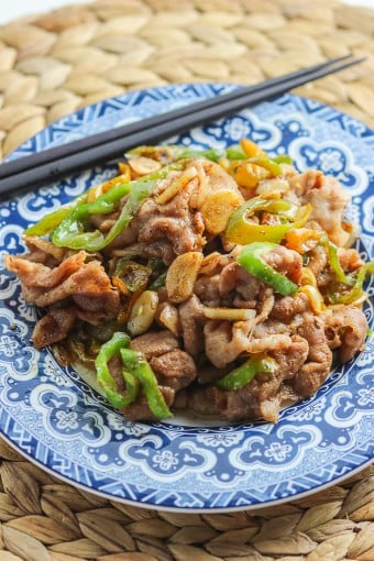 Green Pepper and Sliced Pork