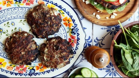 Greek-Style Turkey Burgers