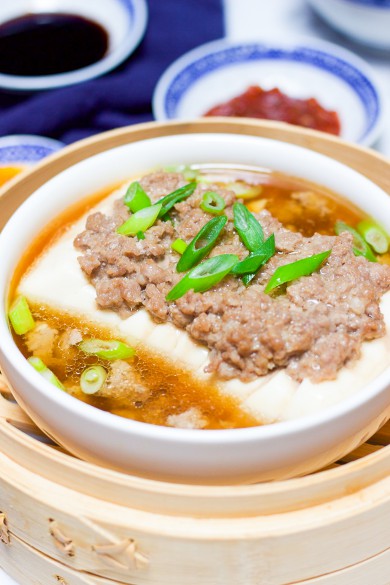 Healthy Steamed Tofu with Ground Meat