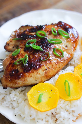 Pan-fried Honey Garlic Chicken