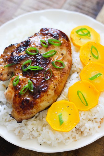 Homemade honey garlic chicken