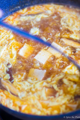 Stir Egg into Hot and Sour Soup