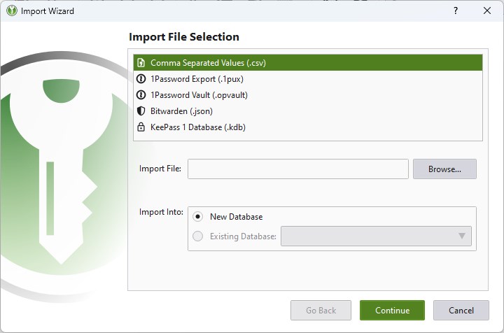 How to Import passwords from Bitwarden in KeepassXC password manager