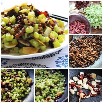 How to Make tasty ground beef with celery