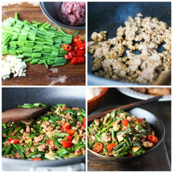 How to make Chive and Ground Pork