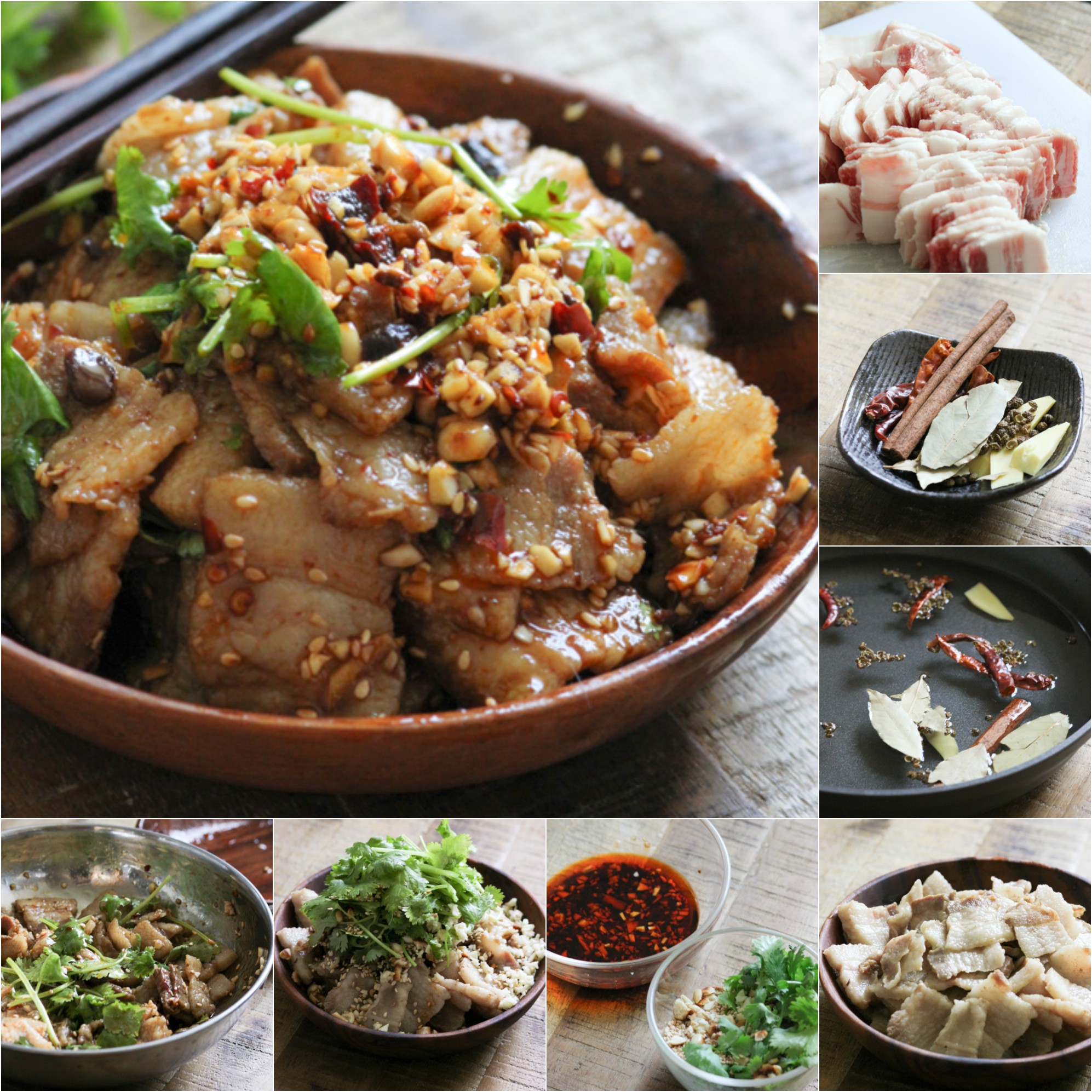 How to make Pork Belly with Cilantro and Garlic Sauce