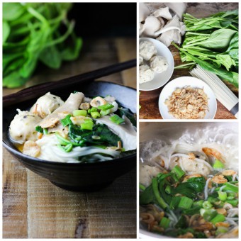 How to make Spinich and Mushroom Noodle