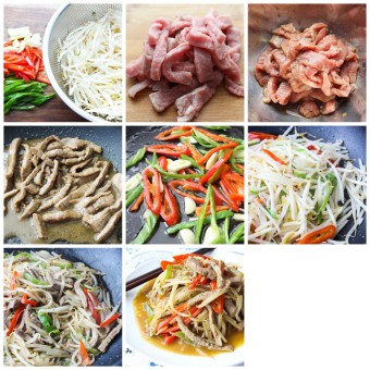 How to make beef and bean sprouts