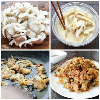 How to make fried mushroom as snack