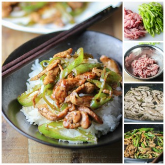 How to make green pepper and pork