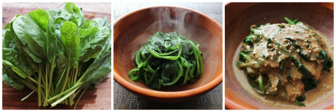 How to make sesame spinach