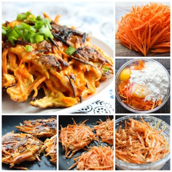 How to make tasty carrot pancake