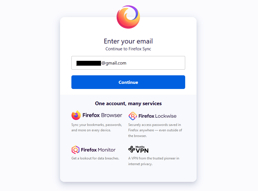 How To Sync Firefox Sign In To Firefox Sync